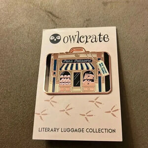 Serpent & Dove Enamel Luggage Pin - Owlcrate Hey Atlas Collection